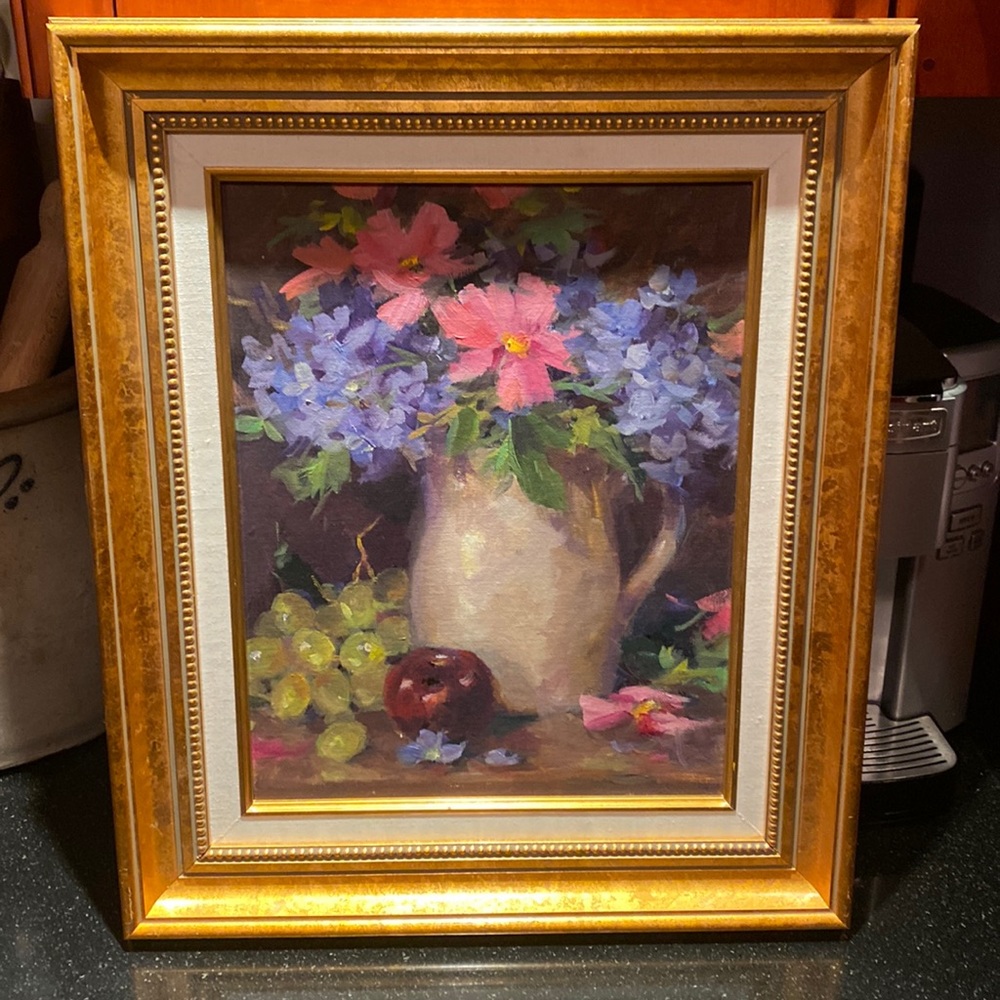 Contemporary still life painting.
